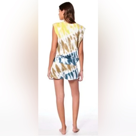 YOUNG FABULOUS AND BROKE BOWIE TIE DYE MUSCLE TEE MEDIUM - Picture 2 of 6